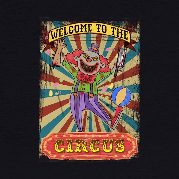 Circus of Nightmares: Horror Circus Clown by Holymayo Tee